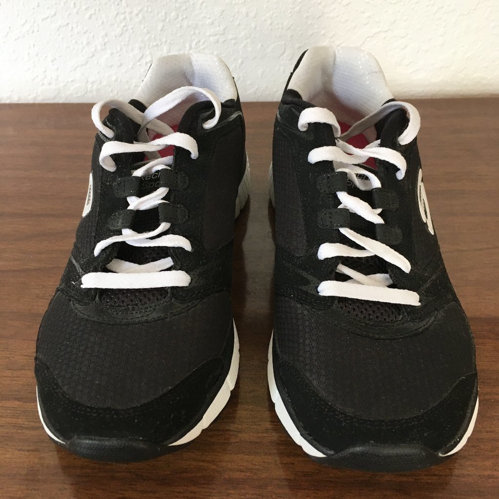 Skechers Women's Sport Shoes - black and white, 7.5